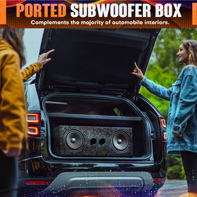 Suacopzar dual 6.5-inch enclosure with 5.5-inch woofer hole for proper fit