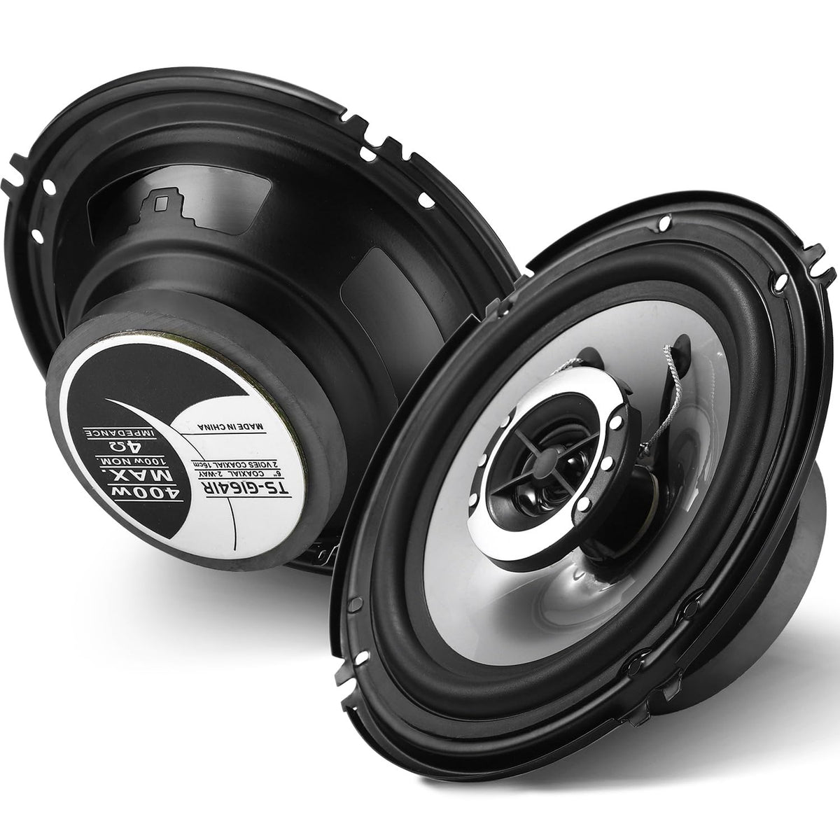 Suacopzar front pair view showing clean mounting and grille for improved sound