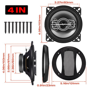 Suacopzar 4in woofer cone delivering full-range sound