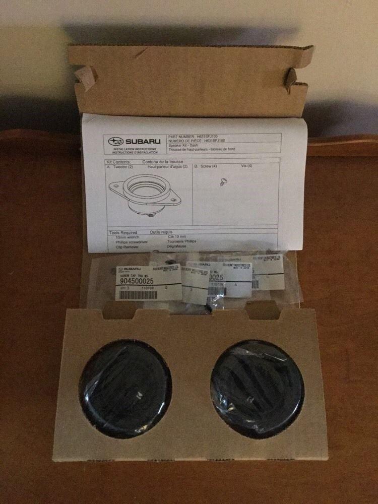 Subaru Kicker H631SFJ101 packaging shows genuine OEM components.