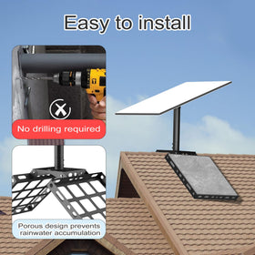 SUBFIX mounted on roof lifestyle showing elevated Starlink placement benefit