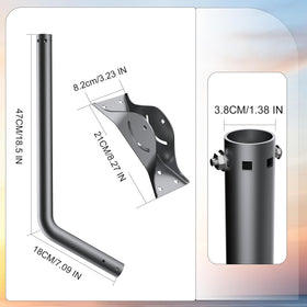 SUBFIX rotated pole demonstrating easy angle adjustment for precise aiming