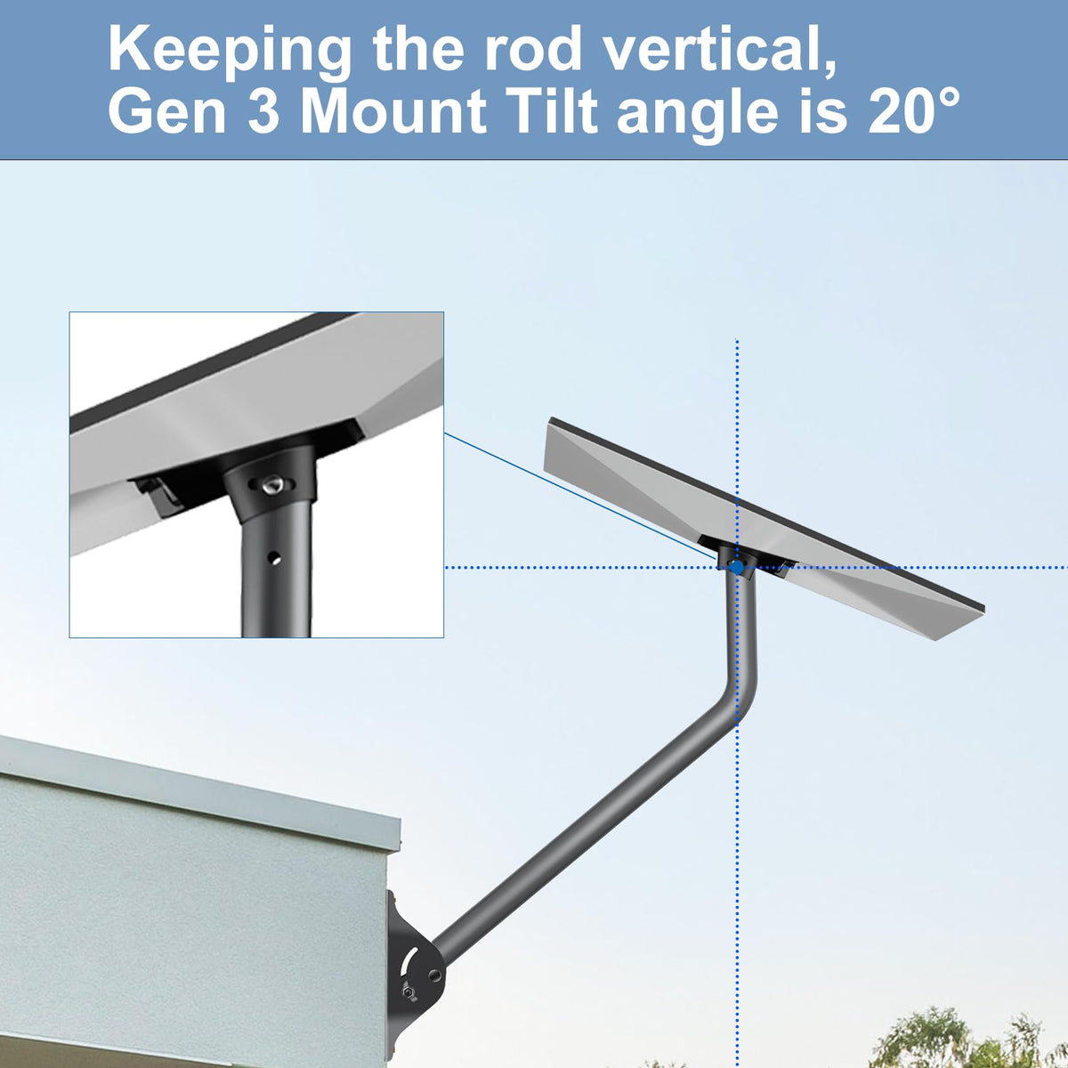SUBFIX mount beside Starlink dish showing scale and proper fit