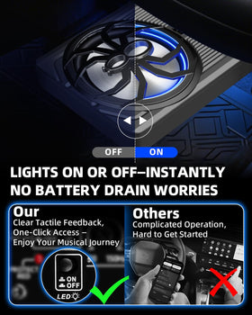 SUBPULSIX slim cast-aluminum chassis view shows durable cooling for bass.
