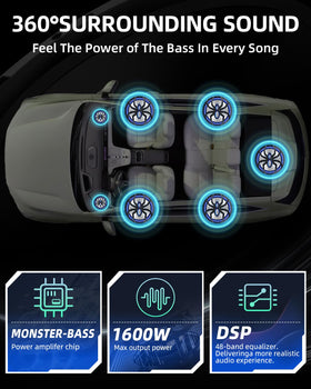 SUBPULSIX underseat fit suits trucks and SUVs while saving trunk space.
