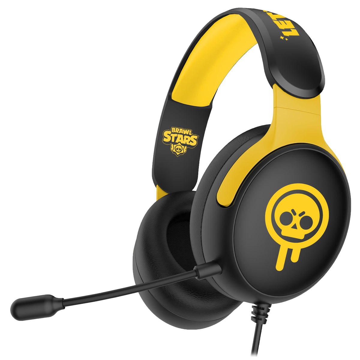 SUBSONIC Brawl Stars headset front design with bold black and yellow branding for immersive gameplay