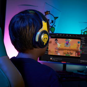 SUBSONIC Brawl Stars logo on earcup, authentic styling that enhances team identity during matches