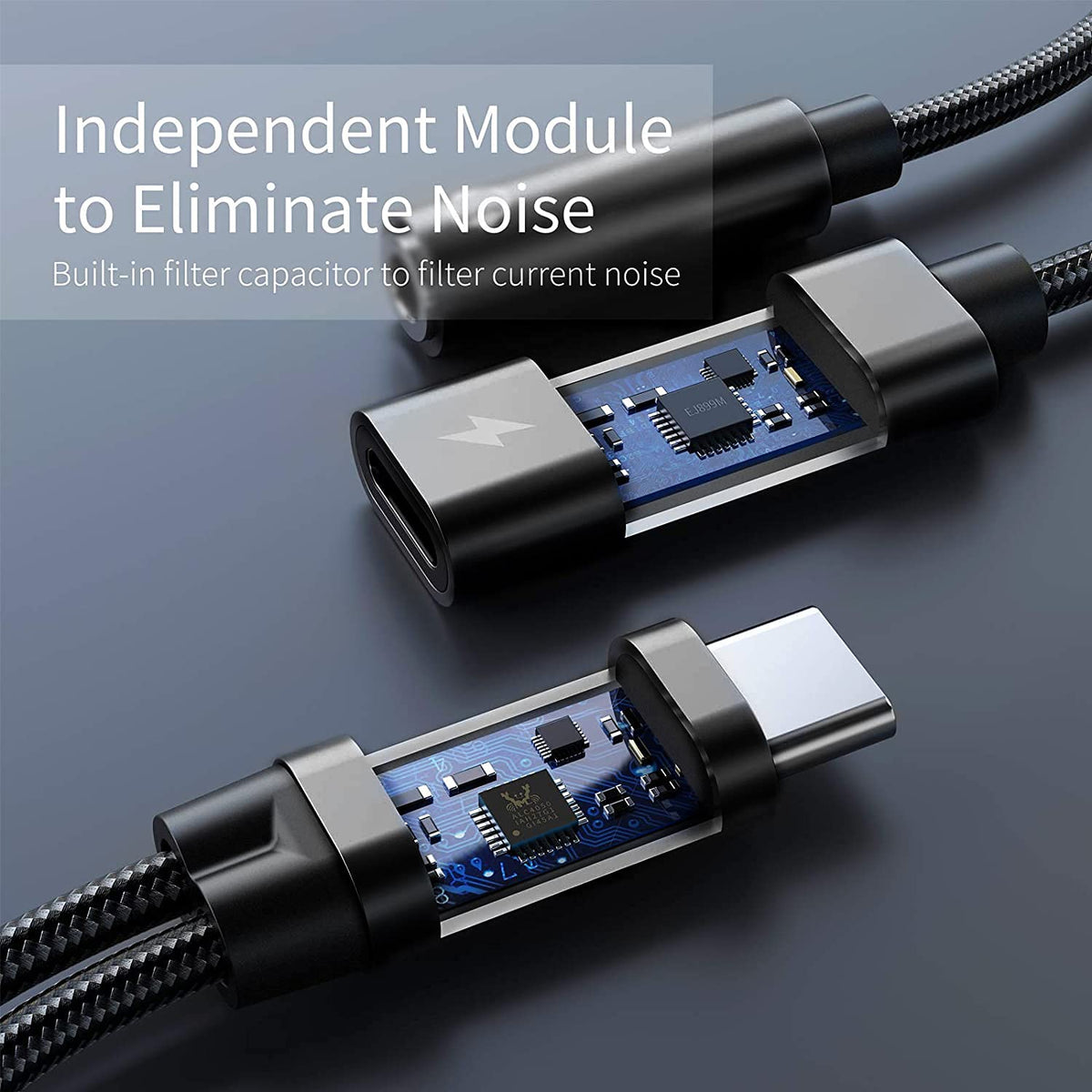 Subynanal USB C to 3.5mm adapter delivering high resolution audio
