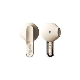 Sudio N3 open case showing earbuds and sand finish, easy pocket carry