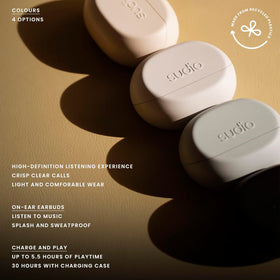 Sudio N3 side view with water drops, sweat and splash resistant benefit