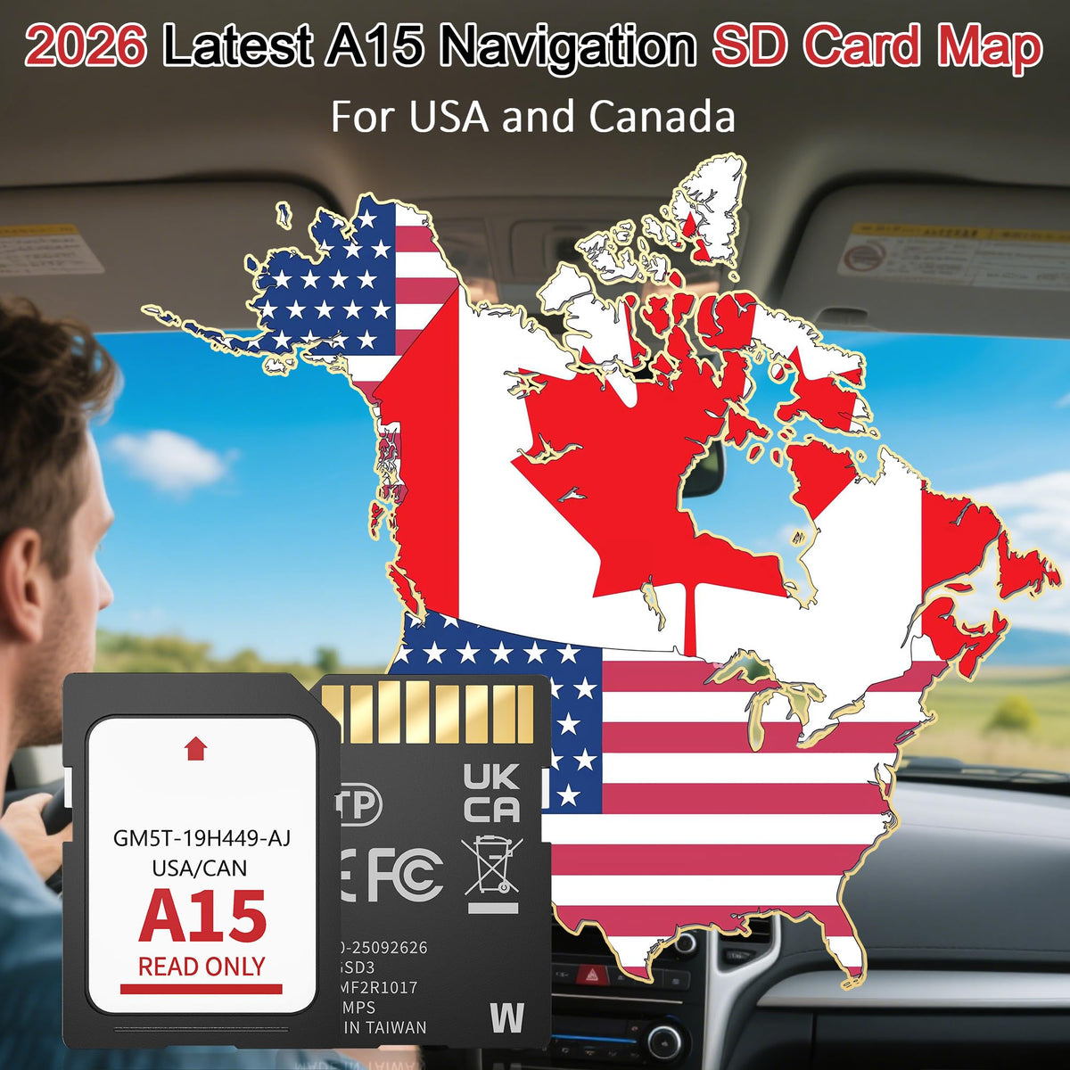 Installation step 1 for Suejezt A15 navigation SD card in Ford vehicle