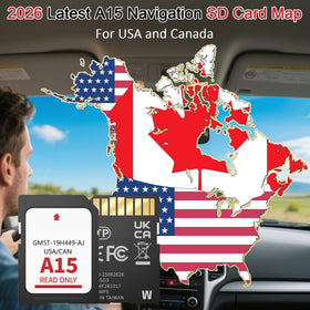 Installation step 1 for Suejezt A15 navigation SD card in Ford vehicle