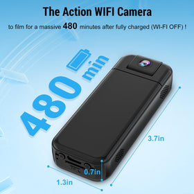 SUJTKZL camera with 180 degree rotatable lens for flexible angles