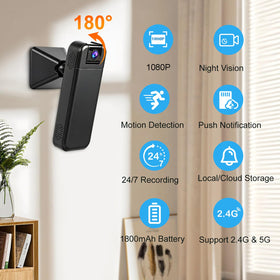 SUJTKZL body camera with night vision for low light environments