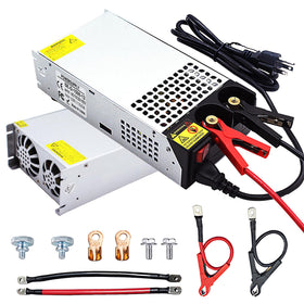 SUMANEP AC-to-DC power supply front view for RV, LED strips, and CCTV setups.