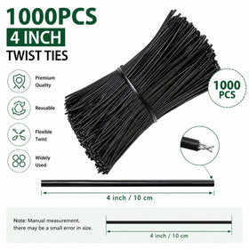 SumDirect close-up of twisted tie showing PET coating and wire core for durability