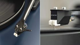Sumiko Rainier cartridge blue installed for detailed, balanced sound.