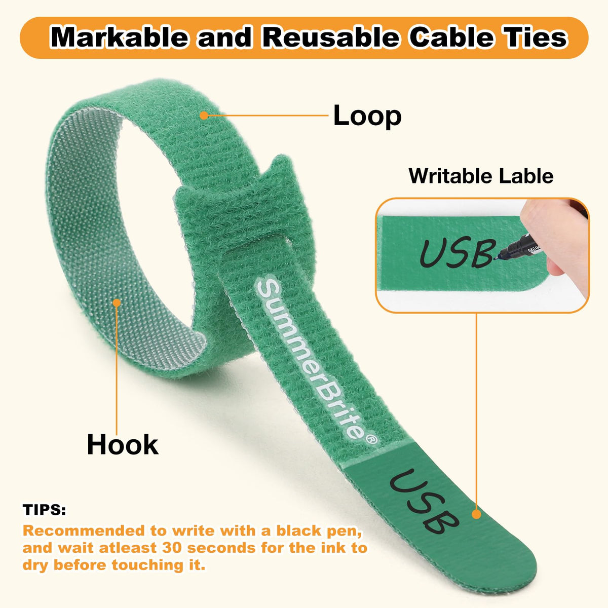 SummerBrite reusable cord organizer keeps cables tidy without plastic waste