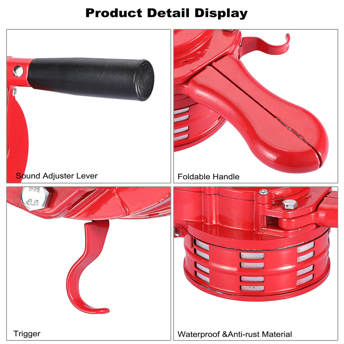 Sumnacon waterproof-paint siren exposed to wet conditions with protective coating.