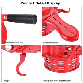 Sumnacon waterproof-paint siren exposed to wet conditions with protective coating.