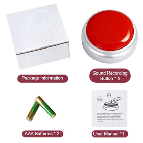 SUMWELL button held in hand showing compact size and portability benefit