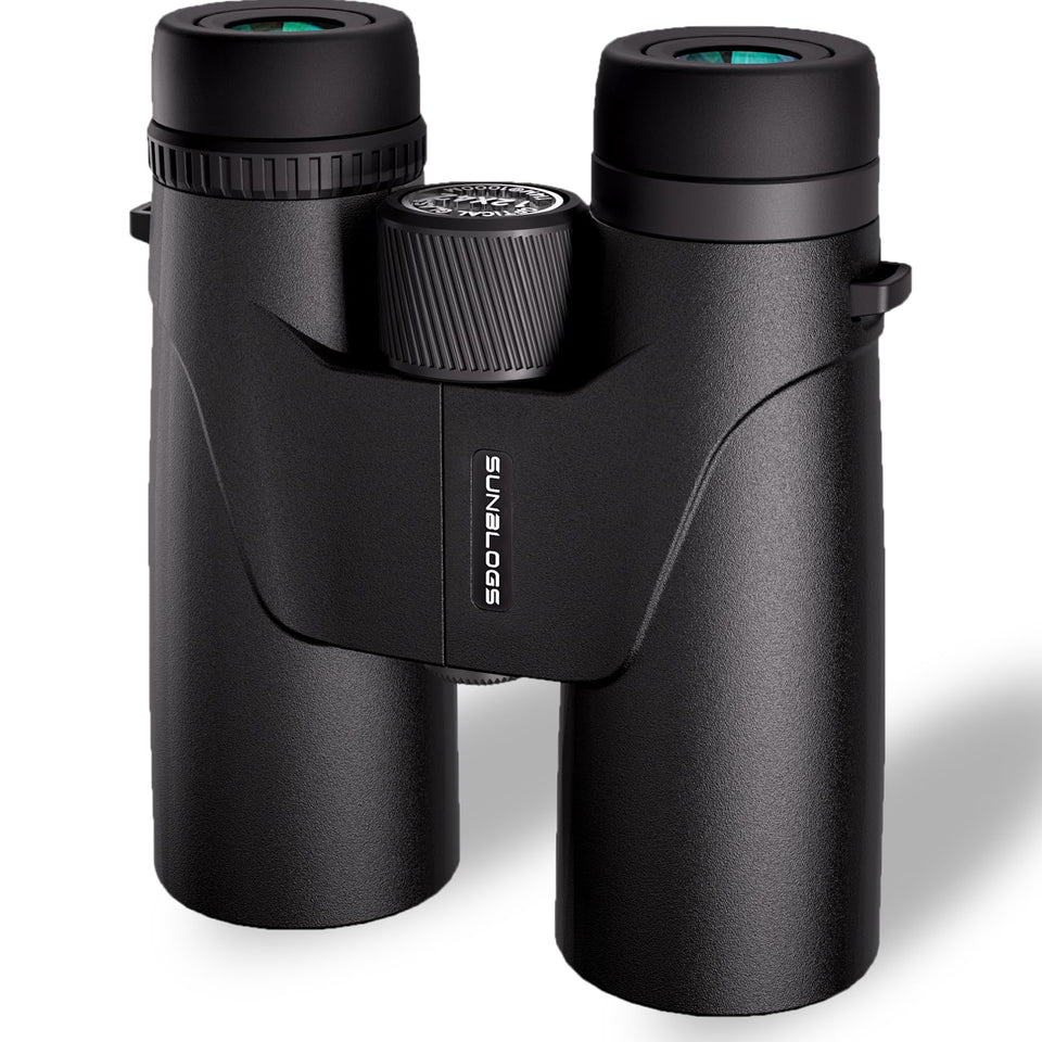 SunBlogs Art binoculars offer 12x42 HD clarity for bird watching in various light