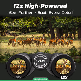SunBlogs Art binoculars with BAK4 prisms boost edge brightness for wildlife spotting