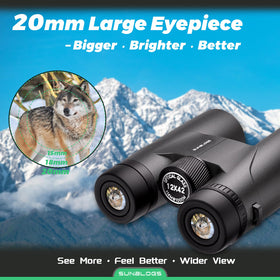 Twist-up eyecups fit glasses wearers for comfortable viewing