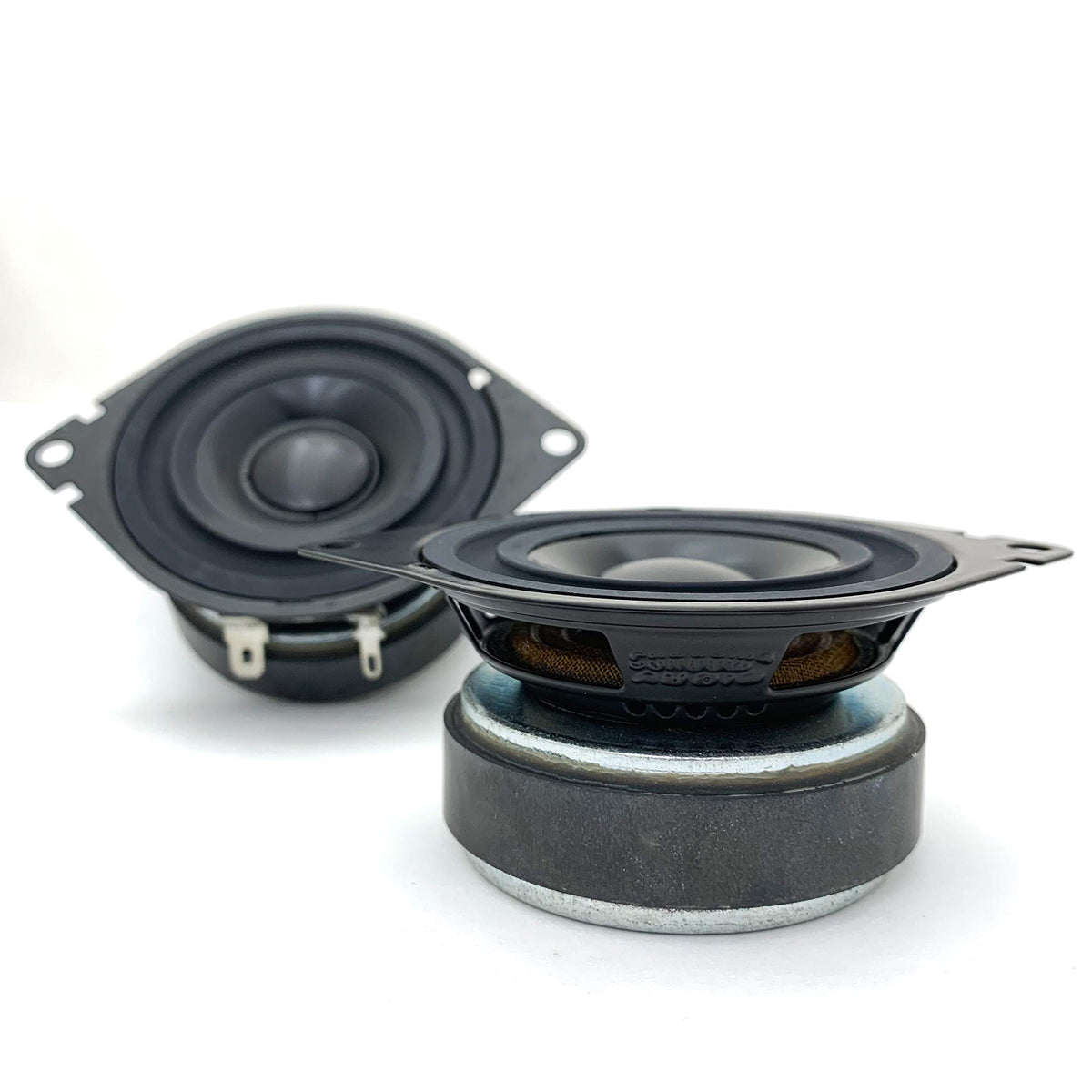 Sundown Audio SA-2.75 FR V2 dash-side view shows replacement-ready design