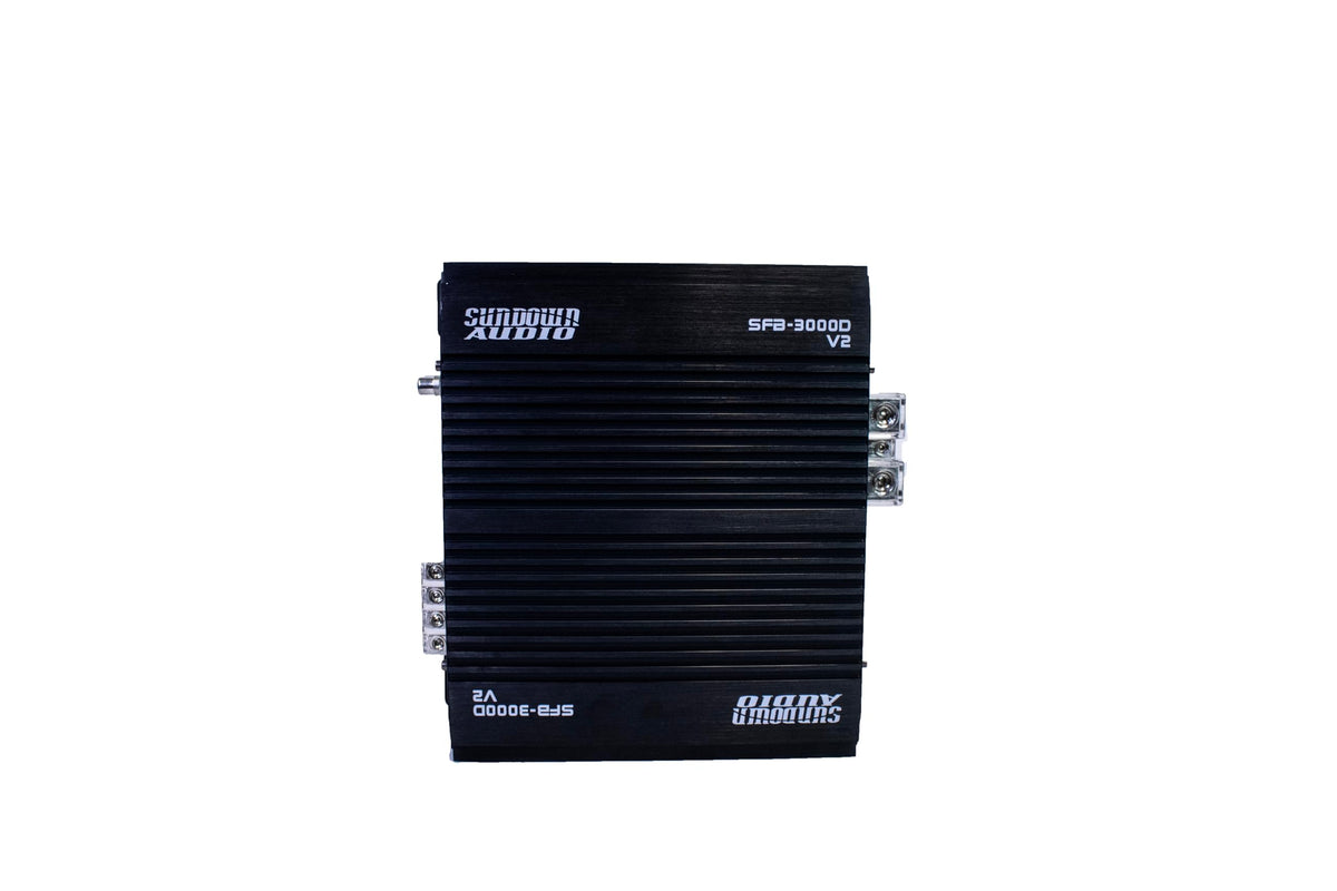 Sundown Audio SFB-3000D cooling system demonstrates smart thermal management for stable performance.