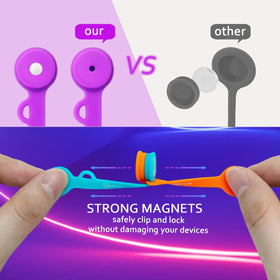  SUNFICON cable clips keep earphones accessible and tangle-free