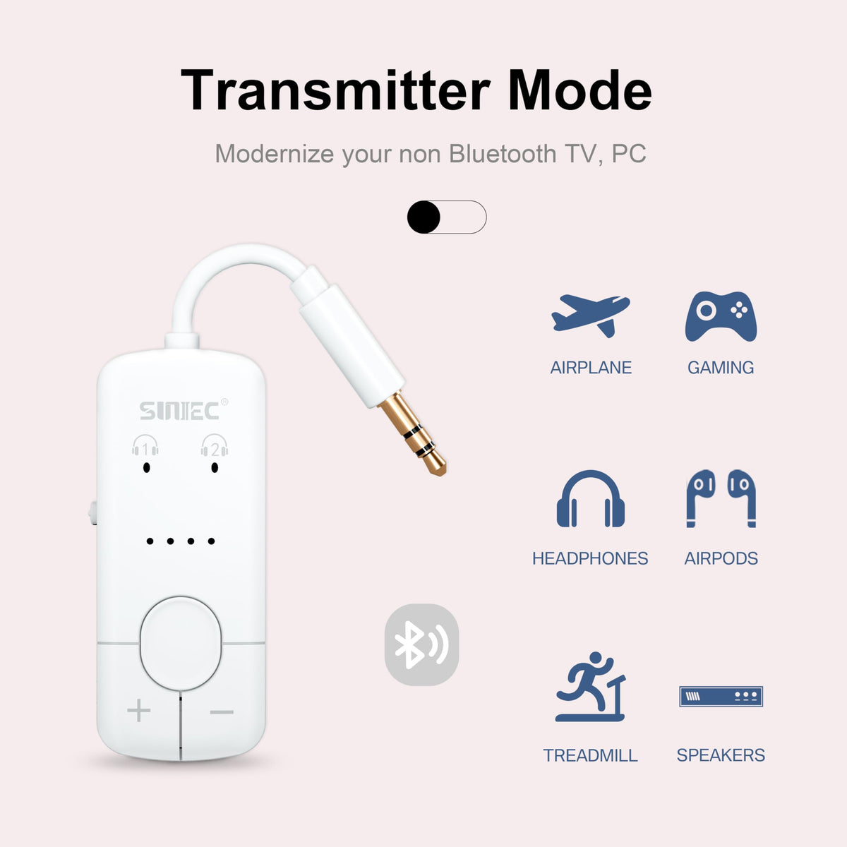 Sunitec low latency feature for smoother movies and gaming on the go.