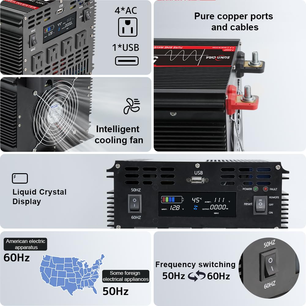 Sunivora 5000W remote control for convenient wireless operation