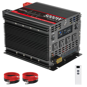 Sunivora 5000W inverter front view with four outlets for portable power