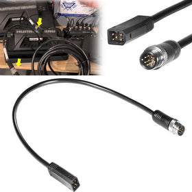 Sunluway adapter front view showing Humminbird connector and secure fit benefit