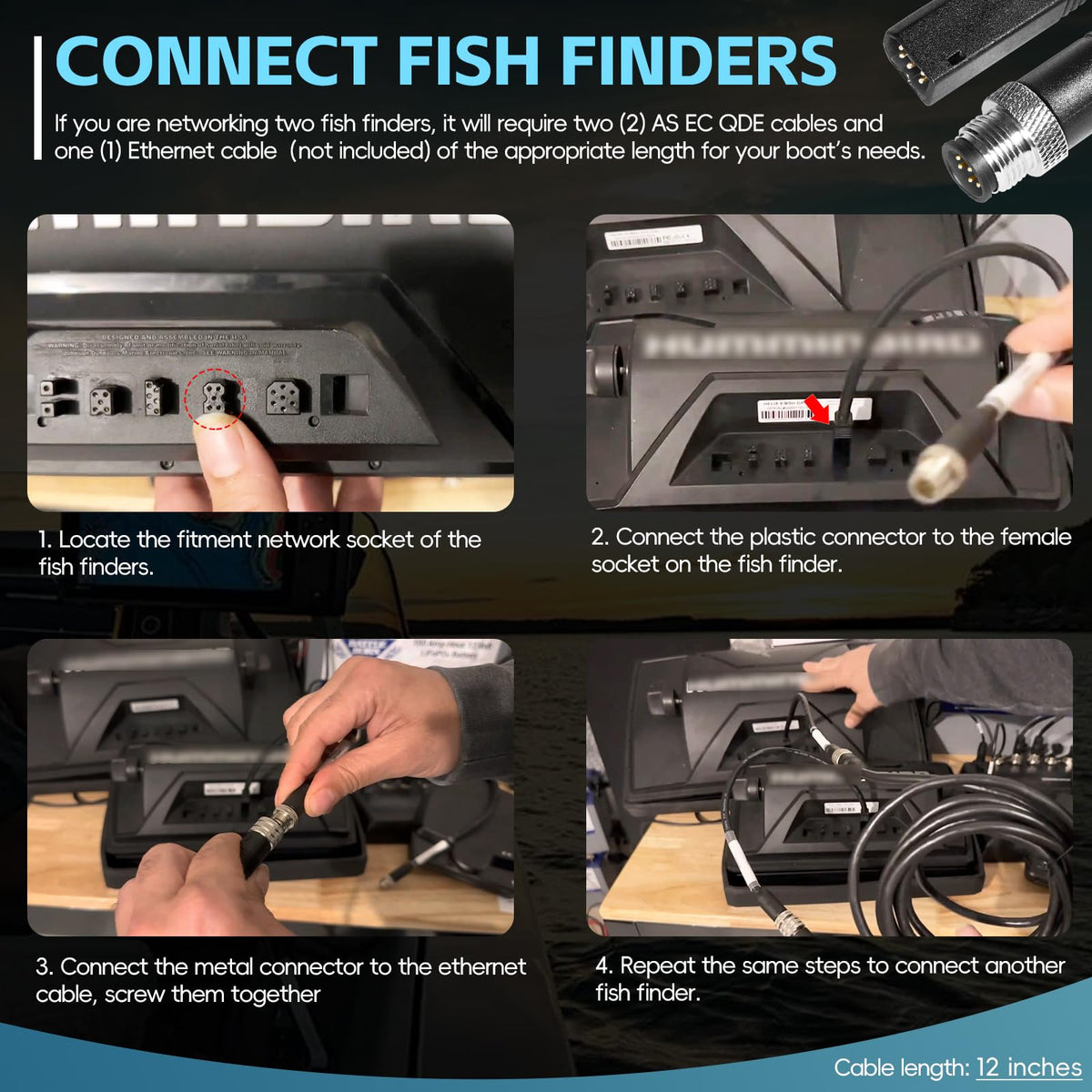Sunluway adapter mated with RJ45 Ethernet cable showing easy integration benefit
