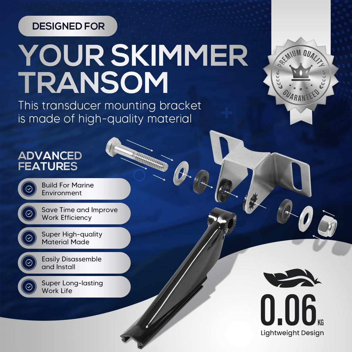 Sunluway bracket with common tools and hardware for quick do-it-yourself installation