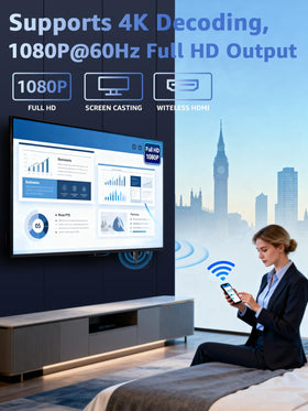 SUNMENCO plug-and-play setup for easy TV or projector connection