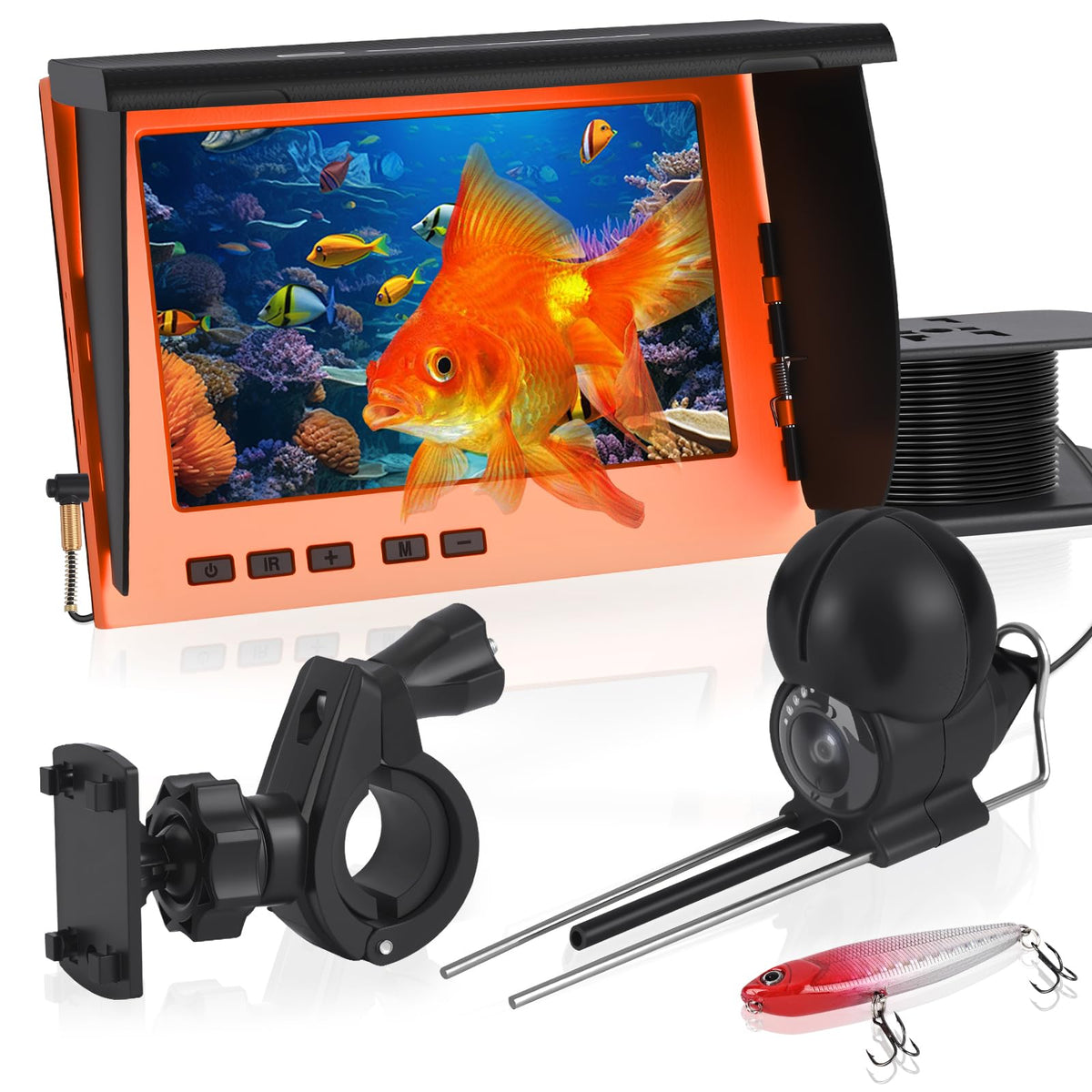 SUNMORN front display showing live underwater view and easy controls
