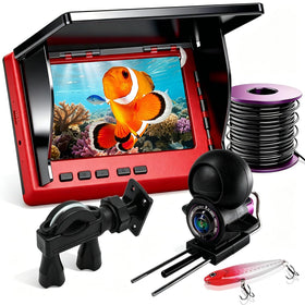 SUNMORN front view with 4.3-inch LCD showing clear underwater feed benefit: instant observation