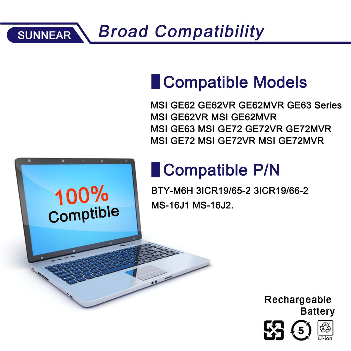 SUNNEAR BTY-M6H installation tools included in the kit
