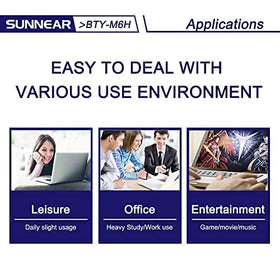 SUNNEAR BTY-M6H laptop installation process demonstrates battery swap