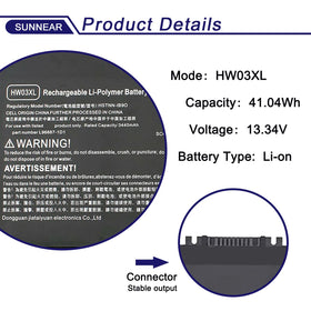 SUNNEAR HW03XL with installation tools included for easy swap