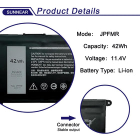 SUNNEAR close-up of battery cells and casing highlighting solid construction and reliable capacity
