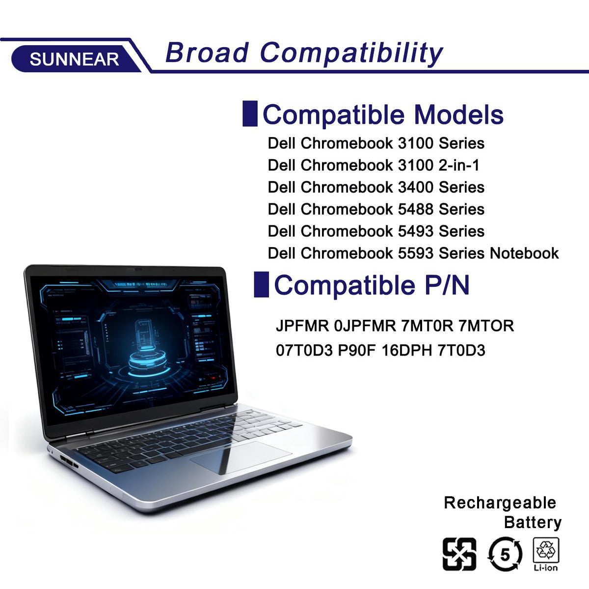 SUNNEAR included installation tools and screws displayed for straightforward user swap