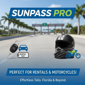 Generic SunPass Pro account screen on mobile app, showing balance management and transaction control