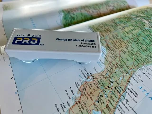 SunPass Pro label and serial number for account registration convenience