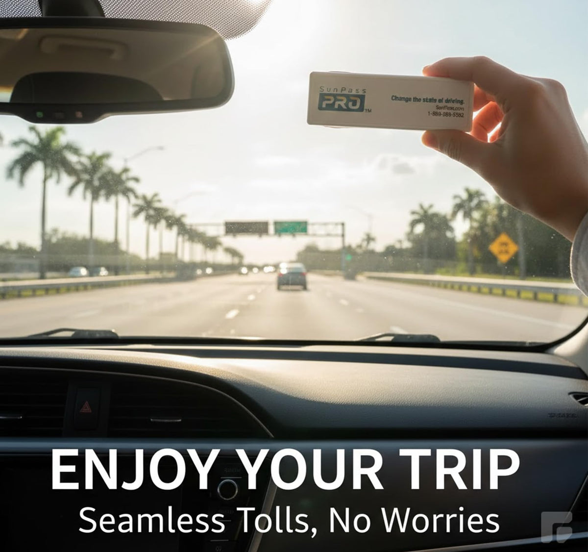 SunPass Pro package contents ready for quick setup and use on the road.