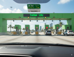SunPass Pro packaging highlights prepaid convenience for travelers.