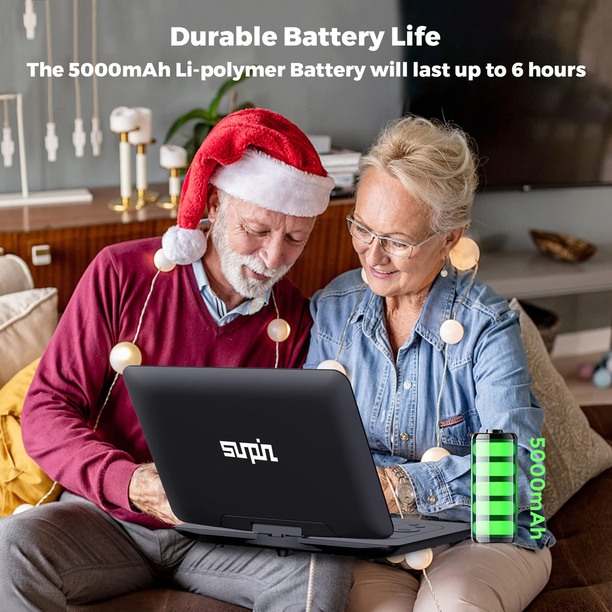 SUNPIN large 16.9-inch chassis balances size and portability.